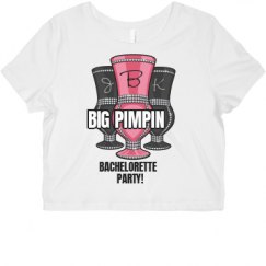 Ladies Slim Fit Crop Top Tee