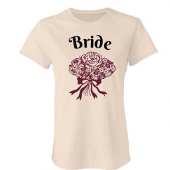 Bride Floral Bouquet Tee