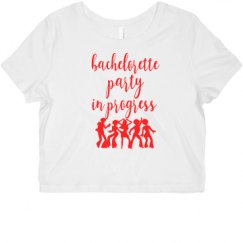 Ladies Slim Fit Crop Top Tee