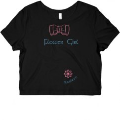 Ladies Slim Fit Crop Top Tee