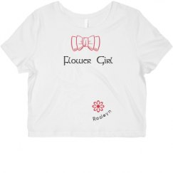 Ladies Slim Fit Crop Top Tee