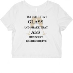 Ladies Slim Fit Crop Top Tee