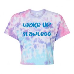 Women's Tie Dye Crop Top Tee