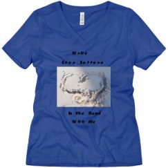 Ladies Relaxed Fit V-Neck Tee