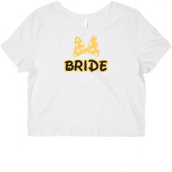 Ladies Slim Fit Crop Top Tee