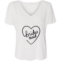 Ladies Flowy Slouchy V-Neck Tee