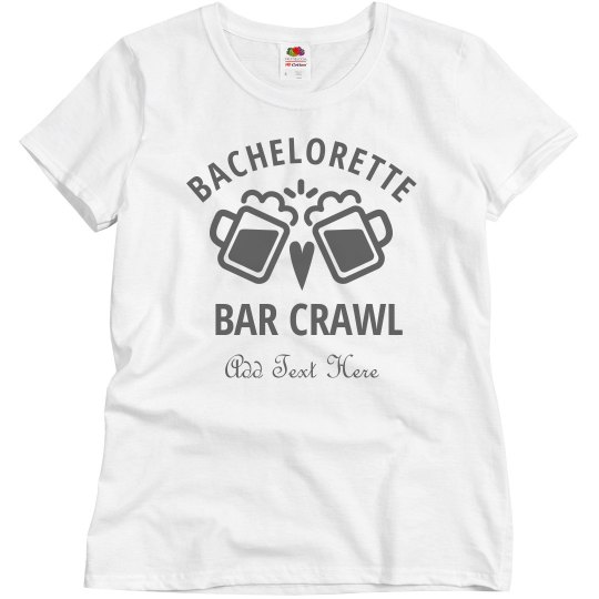 Custom Bachelorette Bar Crawl