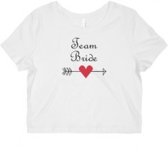 Ladies Slim Fit Crop Top Tee