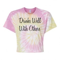 Women's Tie Dye Crop Top Tee