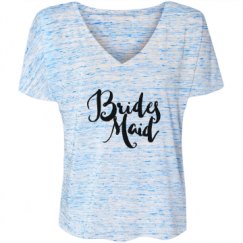 Ladies Flowy Slouchy V-Neck Tee