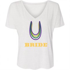 Ladies Flowy Slouchy V-Neck Tee