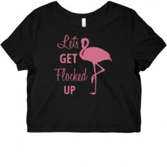 Ladies Slim Fit Crop Top Tee