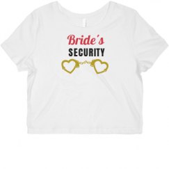 Ladies Slim Fit Crop Top Tee