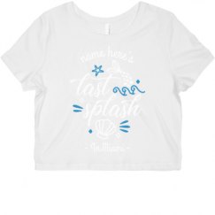 Ladies Slim Fit Crop Top Tee