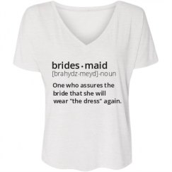 Ladies Flowy Slouchy V-Neck Tee