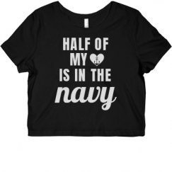 Ladies Slim Fit Crop Top Tee