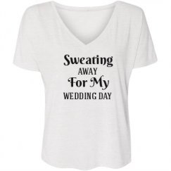 Ladies Flowy Slouchy V-Neck Tee