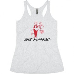 Ladies Slim Fit Super Soft Racerback Triblend Tank