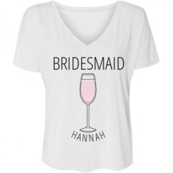 Ladies Flowy Slouchy V-Neck Tee