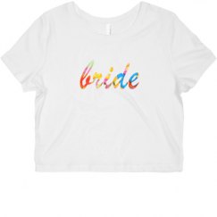 Ladies Slim Fit Crop Top Tee