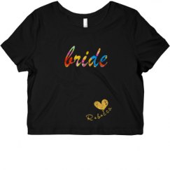 Ladies Slim Fit Crop Top Tee