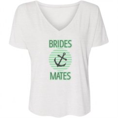 Ladies Flowy Slouchy V-Neck Tee