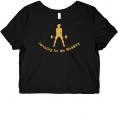 Ladies Slim Fit Crop Top Tee