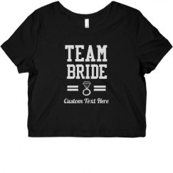 Ladies Slim Fit Crop Top Tee