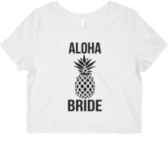 Ladies Slim Fit Crop Top Tee