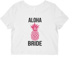 Ladies Slim Fit Crop Top Tee