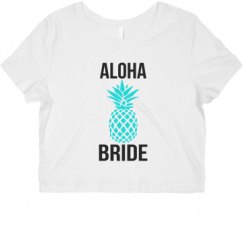 Ladies Slim Fit Crop Top Tee