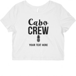 Ladies Slim Fit Crop Top Tee