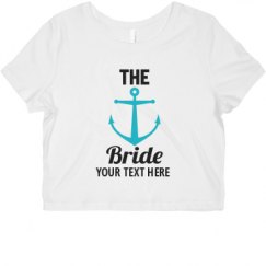 Ladies Slim Fit Crop Top Tee