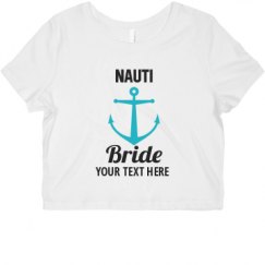 Ladies Slim Fit Crop Top Tee