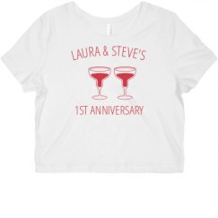 Ladies Slim Fit Crop Top Tee