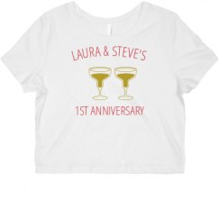 Ladies Slim Fit Crop Top Tee