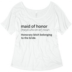 custom maid of honor