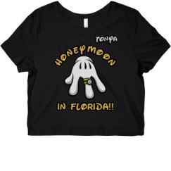 Ladies Slim Fit Crop Top Tee