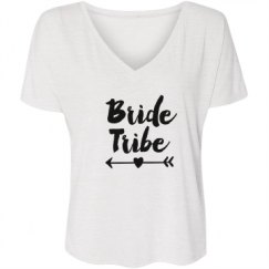 Ladies Flowy Slouchy V-Neck Tee