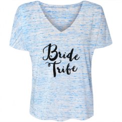 Ladies Flowy Slouchy V-Neck Tee