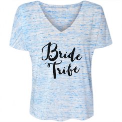 Ladies Flowy Slouchy V-Neck Tee