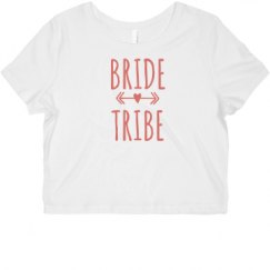 Ladies Slim Fit Crop Top Tee