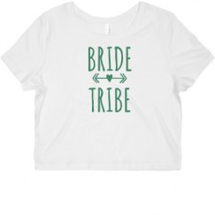 Ladies Slim Fit Crop Top Tee