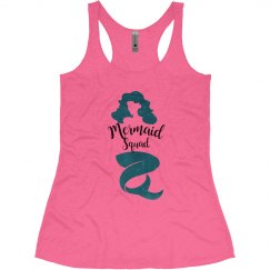 Mermaid Squad Bachelorette Tank Tops, Mermaid Tribe