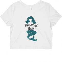 Ladies Slim Fit Crop Top Tee