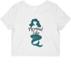 Ladies Slim Fit Crop Top Tee