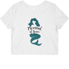 Ladies Slim Fit Crop Top Tee