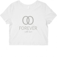 Ladies Slim Fit Crop Top Tee