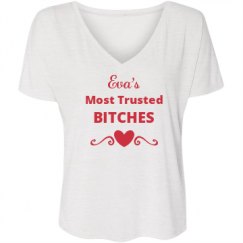 Ladies Flowy Slouchy V-Neck Tee