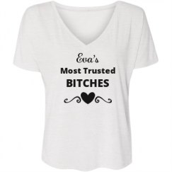 Ladies Flowy Slouchy V-Neck Tee